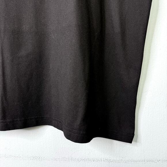 Perout Curve Kittens in Space Graphic Short Sleeve Black T-Shirt Plus Size 3XL - Picture 5 of 10